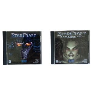 StarCraft and Expansion Set PC Game CDs